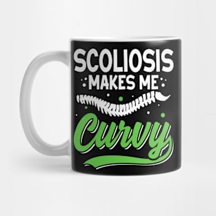 Funny Scoliosis Green Ribbon Spinal Fusion Spine Scoliosis Mug